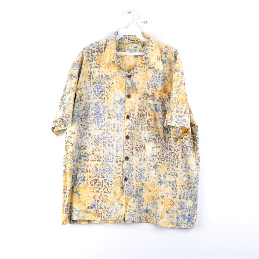 Vintage 90s Streetwear Geometric Print Shirt